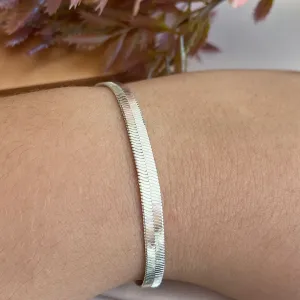 Pulseira prata fita