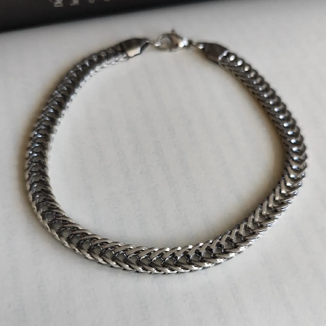 Pulseira masculina aço