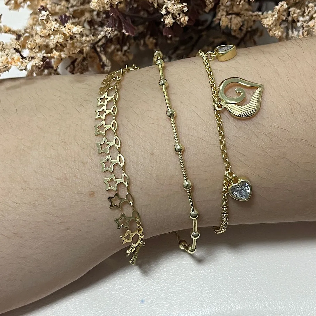 Pulseira com bolinhas